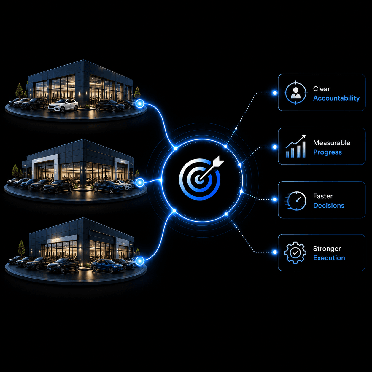 Goals aligned across multiple dealership rooftops